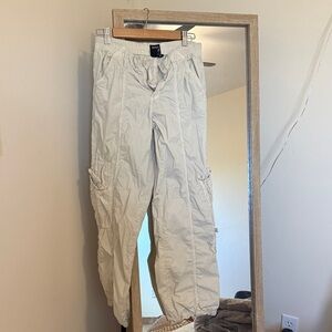 Urban Outfitters Cream Cargo Pants
